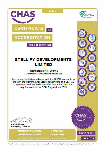 CHAS Elite certificate